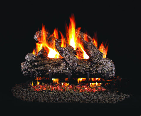Rustic Oak Classic Gas Log Set