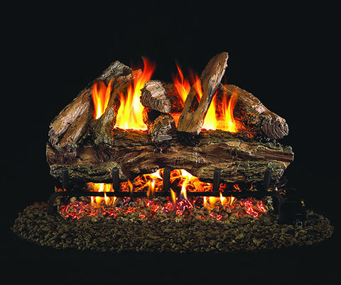 Red Oak Designer Gas Log Set