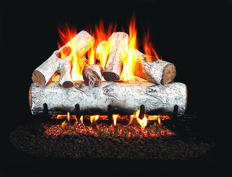 White Birch Designer Gas Log Set